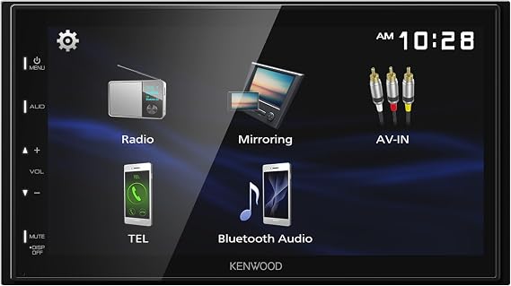 KENWOOD DMX150BT 6.8" Capacitive Touchscreen Digital Multimedia Receiver Bluetooth, USB Mirroring for Android, Rear Camera Input, 13-Band EQ