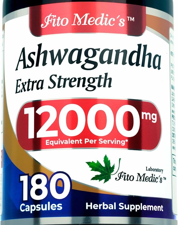 FITO MEDIC'S Lab | Ashwagandha | ashwagandha Supplements | ashwagandha Capsules | 180 Capsules
