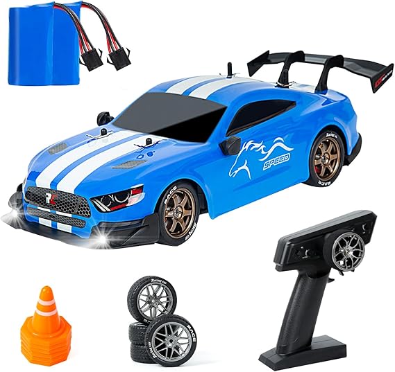 iBlivers Full Scale RC Drift Car, 1:14 Remote Control Drift Cars with Proportional Throttle and Steering 4WD GT Drift RC Car Hobby Grade Drifting Vehicles Toy for Adults Boys Kids
