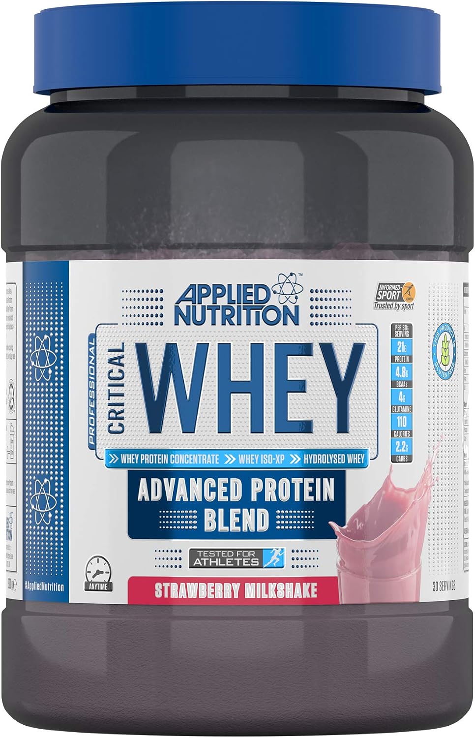 Applied Nutrition Critical Whey Strawberry Milkshake, 900gr