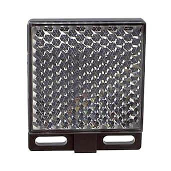 BANNER ENGINEERING BRT-2X2 40071, 50 Degrees C, 51 X 51 MM, Plastic, Rectangular, REFLECTIVITY Factor 1.0, Reflector, RETROREFLECTIVE Target, Two Screw Holes for MOUNTING