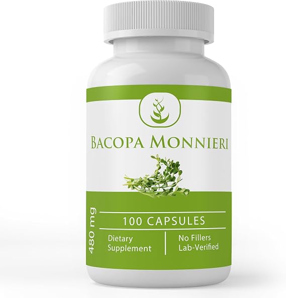 PURE ORIGINAL INGREDIENTS, Bacopa Monnieri, 100 Capsules