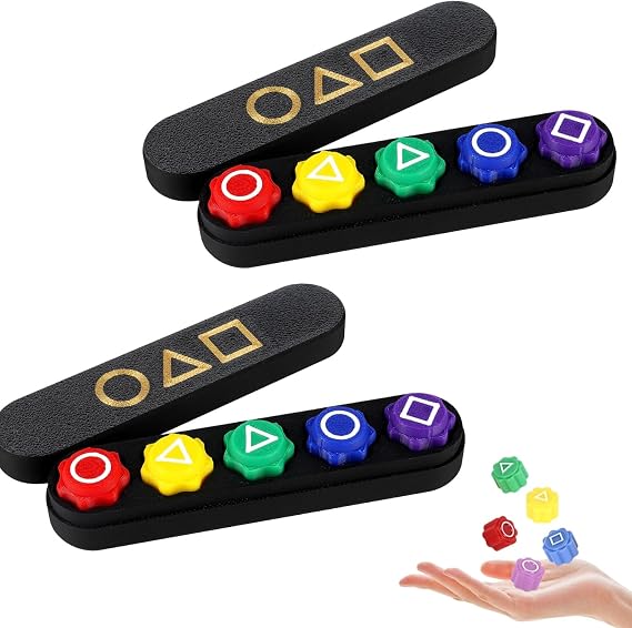GonggiKorean Game Set - 10pcs Traditional Toss & Catch Game with Steel Beads, Plastic GonggiStones for Adults, Skill Development Toy, Travel-Friendly Indoor/Outdoor Family Fun