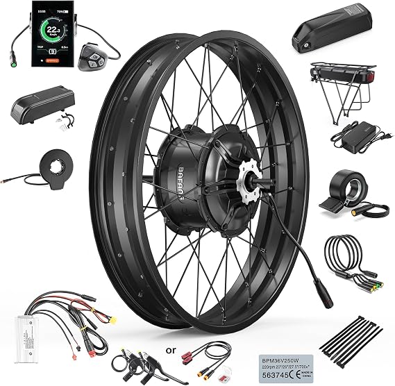 BAFANG 1000W Rear Hub Motor, G062 20x4 26x4 Fat Tire Ebike Conversion Kit
