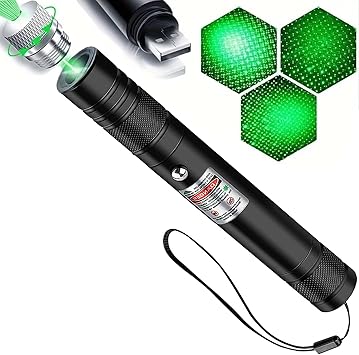 Green Laser Pointer, Multi-Mode Toy Green Beam Indicator, Used for Teaching Work, USB Charging