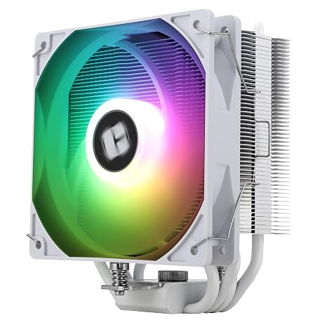 TR-AssassinX120 SE ARGB WHITE CPU Air Cooler, 4 Heat Pipes, TL-C12CW-S PWM Quiet Fan CPU Cooler With S-FDB Bearing, For AMD AM4 AM5/Intel 1700/1150/1151/1200/1851