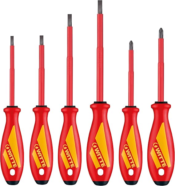 WITTE MAXX VDE 1000v Professional Grade Electrician Screwdriver Set 6 Pieces