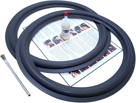 Standard 15" Speaker Foam Surround Edge Repair Kit - 2 Speaker Kit - Will Fit Several Dozen Different Commonly Used 15" Speakers of Different Brands and Models Whose Foams Match the Measurements