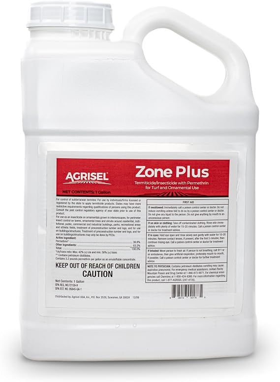 Agrisel Zone Plus Insect & Pest Control, Broad Spectrum, for Indoor & Outdoor, Effective Against 100 Pests, Eco-Friendly, 128 Ounce