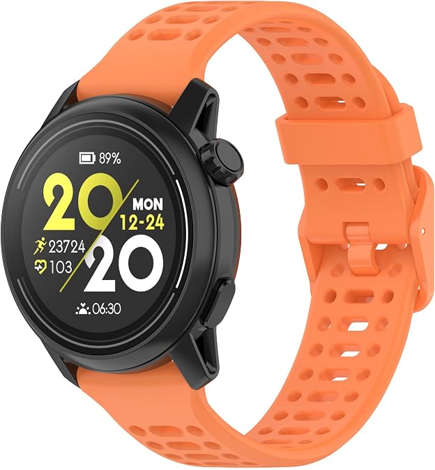 hengkang 20mm Watch Bands Fit for COROS APEX 2 Women Men, COROS PACE 2 Adjustable Sport Soft Silicone Replacement Bands Straps Wristbands Fit for COROS APEX 42mm Smartwatch