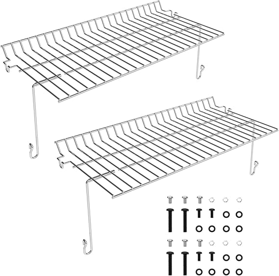 BQMAX Grill Warming Rack Replacement Parts for Char Griller Grill 5050, 5650, 5072, Warming Grate for CharGriller Replacement Parts, Grill Rack for Char Griller 5050 Replacement Parts, 2 Packs