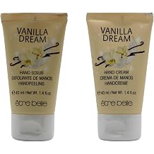 Etre Belle Vanilla Dream Hand Care Set - Hand Scrub & Hand Cream 40 ml Each | With Vanilla Fragrance, Sea Salt, Shea Butter & Apricot Kernel Oil | Smooths & Nourishes Dry Hands