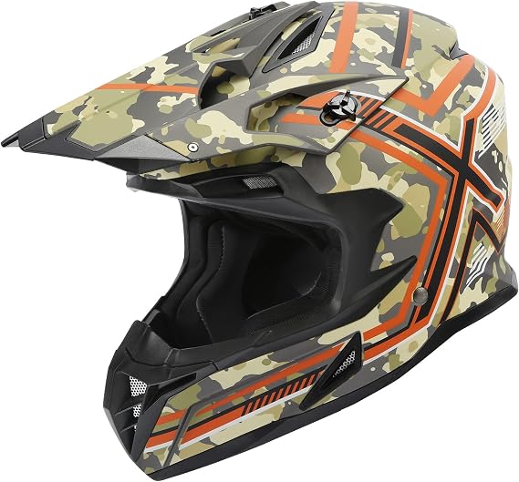 TCMT Motorcycle Dirt Bike ATV Mountain Bike Full Face Helmet,DOT Approved | Glossy UV Finish,Lightweight Tough Composite Shell,Soft Cushioned Comfort Interior