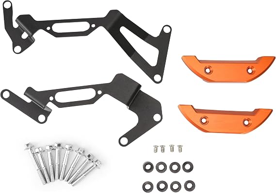 Engine Guard Protector Stator Cover Replacement for KTM Duke 250 390 RC390 2017 2018 2019 Engine Slider Cover Protector (Orange)