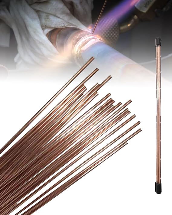 Copper Solder, 20 BCuP-2 Copper Brazing Rods, 1/16" x 13.78"