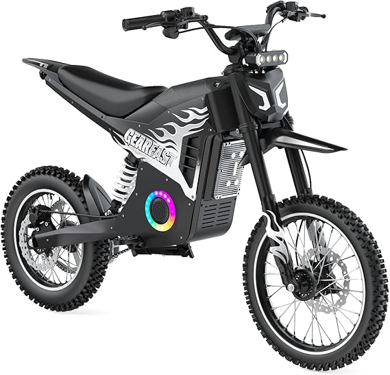 Electric Motorcycle for Teens Adults, 14"/12" Fat Tire 2500W Peak Electric Dirt Bike with 48V 21AH Battery Ebike Up to 40MPH & 34 Miles Range, Hydraulic Brakes Mountain Bike UL Certificate Fit Age 13+