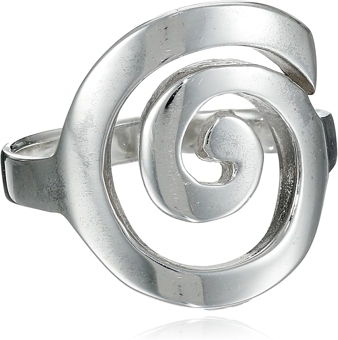 Mimi Sterling Silver Large Open Celtic Swirl Ring