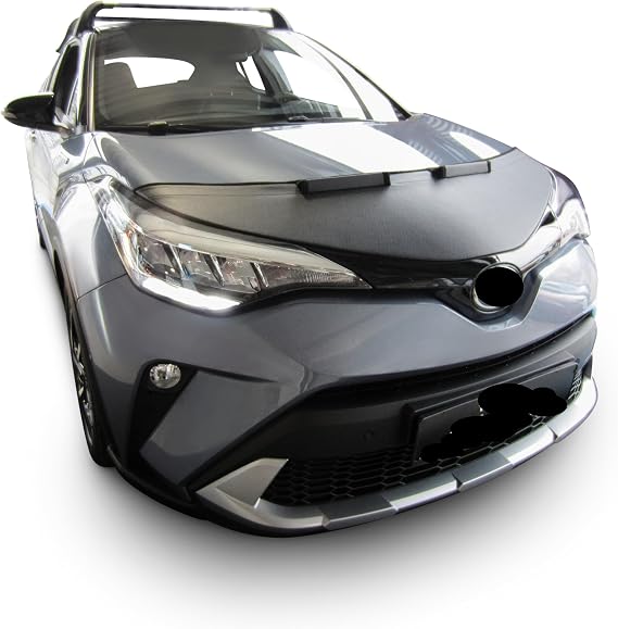 AB3-00485 CAR HOOD BRA Compatible with Toyota C-HR Mk1 2017-2023 Front End Nose Mask Bonnet Bra STONEGUARD PROTECTOR TUNING