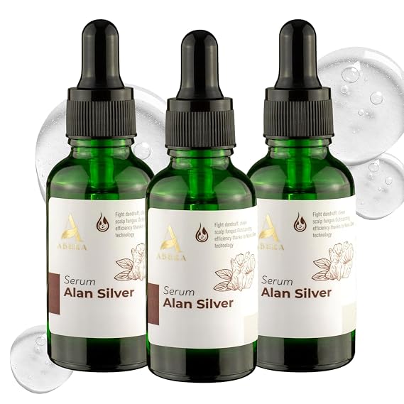 ABERA Alan Silver Serum Gentle Botanical Formula for Dry, Flaky Scalp and Sensitive Skin Enhances Skin Comfort and Moisture Balance Lightweight, Non-Greasy Texture Bonus Gift Included