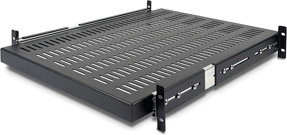 StarTech 2U Sliding Vented Shelf, 19in, 50lb, 24in Deep (UNISLDSHF19)