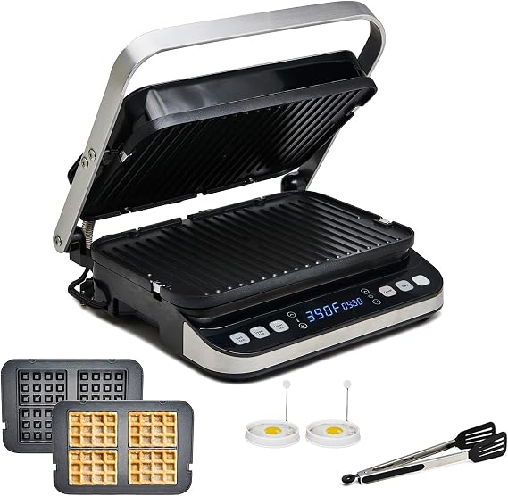 Yedi 6-in-1 Indoor Grill, Waffle Maker & Panini Press