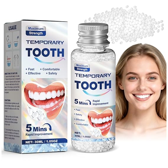 Tooth Repair Kit,Moldable Beads for Instant Teeth Fix & Confidence Boost (1 Count (Pack of 1))
