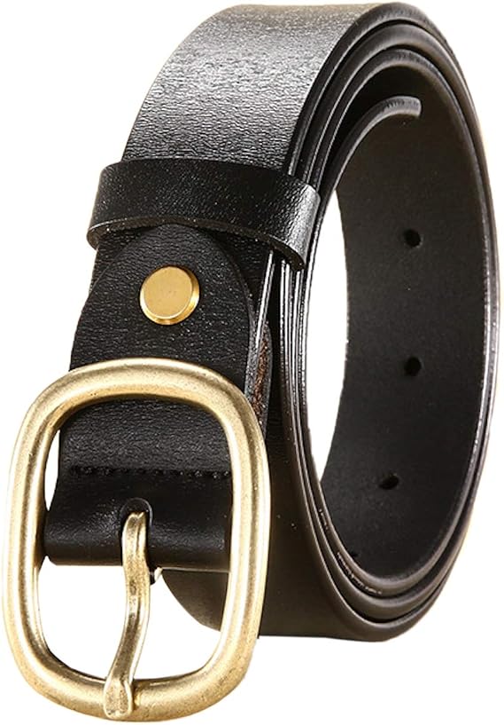 Elonglin Women's Leather Belt-Genuine Leather belt Vintage Casual Cowhide Belts