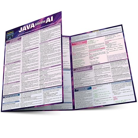 Java with Generative AI: a QuickStudy Laminated Reference Guide