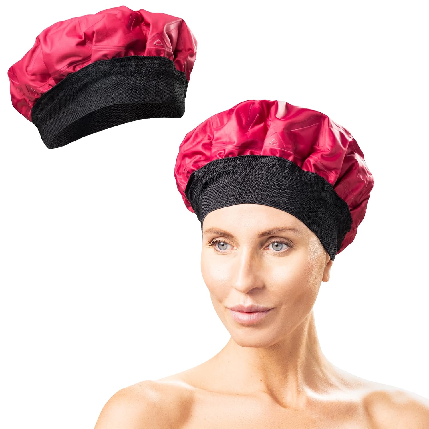Luxury Hair Cap for Deep Conditioning. A heat cap to Hydrate Moisturize and condition. The Cordless Hair Steamer for Natural or Damaged Hair Steam heated by Magic Gel