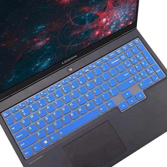 Keyboard Cover Skin for 2021 2020 Lenovo Legion 5 Pro / Legion 5 Gaming Laptop Legion 5 5i 5p 5pi 15.6 17.3"/ Legion 7i Gaming/ IdeaPad Gaming 3i, Legion 5 Laptop Keyboard Protective Skin-Blue