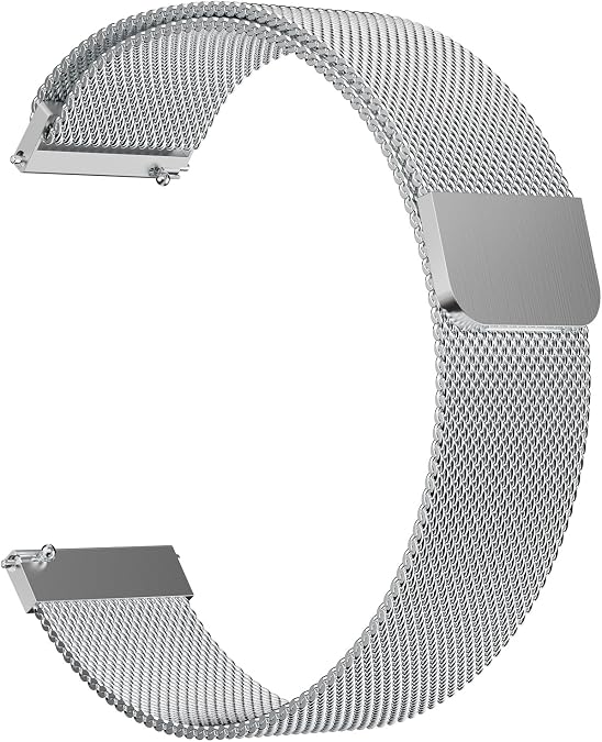 TOOBUR Quick Release Metal Watch Bands, 22mm Stainless Steel Link Watch Strap Bracelet, Compatible with watches with 22mm lug width, universal model, Replacement band for Women Men