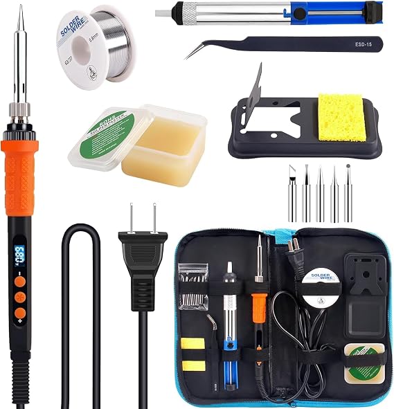 LDK Soldering Iron Kit, 100W Soldering Gun Adjustable Temp 180-480C