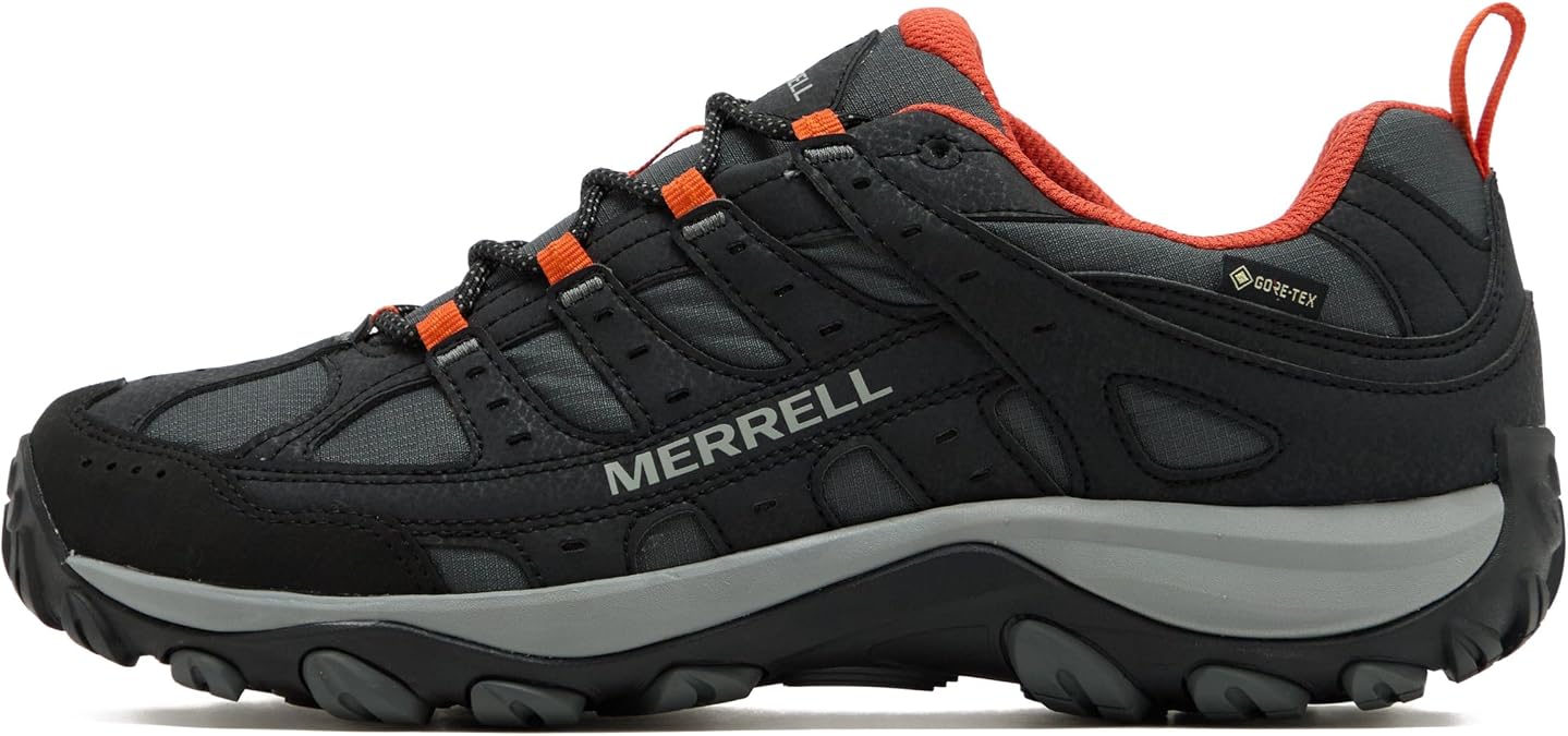 Merrell Men's Accentor Sport 4 Gore-TEX Waterproof Shoes, with Suede & Mesh Upper, EVA Midsole & Rubber Outsole, Vegan Friendly, Walking & Hiking Footwear