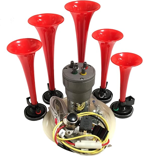 La Cucaracha Musical Car Truck UTV Air Horn with Installation Wire Kit and Button
