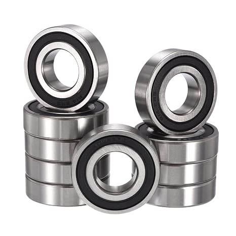 R14-2RS Deep Groove Ball Bearings, ID 7/8" x OD 1-7/8" x Width 1/2" Double Rubber Sealed Ball Bearing Pre-Lubricated Chrome Steel Z2 Lever 10pcs