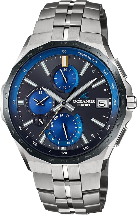 Casio Oceanus Wristwatch Domestic Genuine ProductOCW-S5000, silver/black, 1 piece