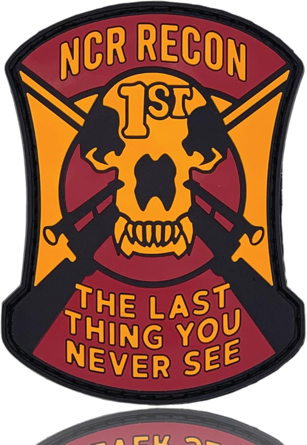 NCR Morale Patch - 1st Recon | Funny Backpack Patches | Tactical Badge for Vest, Army Gear, Backpacks, Jackets | Military Gifts for Veterans 1st Recon