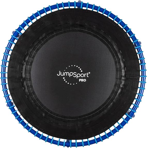 JumpSport 350 PRO 39 Inch Fitness Trampoline Indoor Rebounder Cardio Workout Equipment 300 lb Capacity