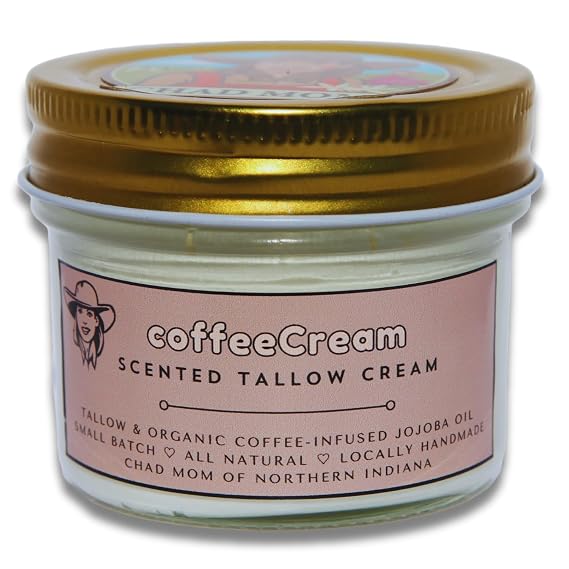 Coffee-Scented Whipped Tallow Skin Cream - coffeeCream