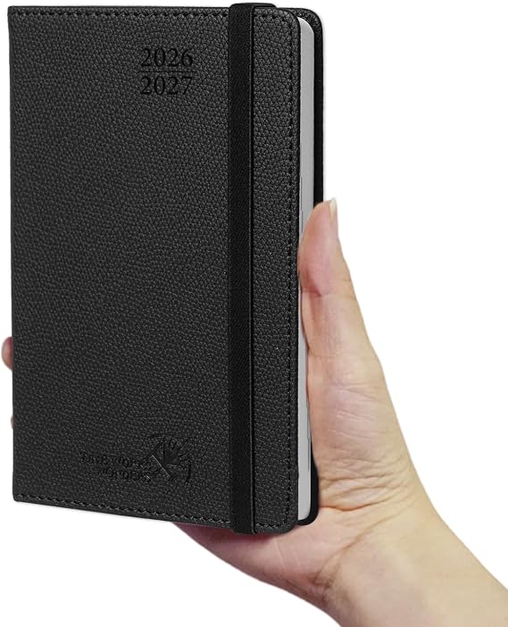 POPRUN A6 Academic Diary 2026-2027 Hardback Week to View