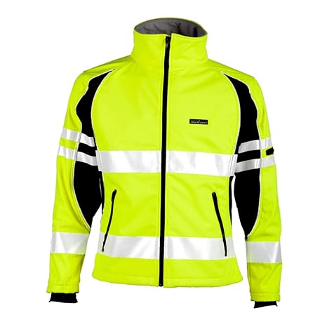 Soft Shell Jacket, 100 Polyester, Class 3 R, Lime, L