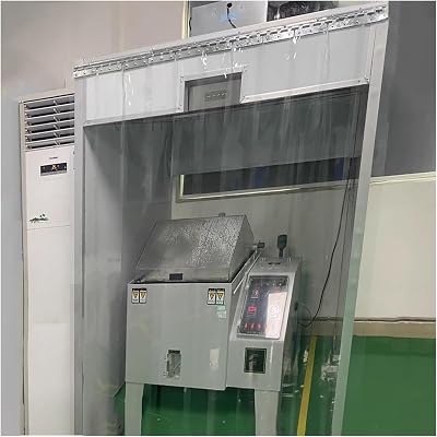 SCITOY Clear Curtain Strip Kit, Vinyl Plastic Strip Curtain Door Kit PVC Strip Curtain Door Kit Suitable for Supermarket Factories, Easy to Enter and Exit135x280cm53.15x110.2in