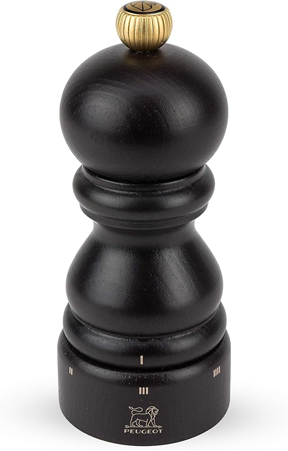 Peugeot Made in France - Paris u'Select Manual Pepper Mill -Adjustable Grinder - PEFC Certified Beechwood, 12 cm - 5 in. Chocolate