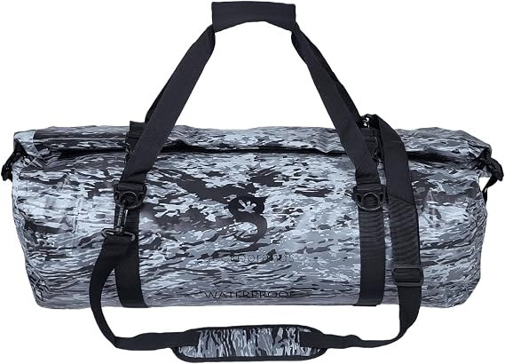 geckobrands Waterproof 50L PVC Duffel Durable Roll Top Bag for Extreme Conditions