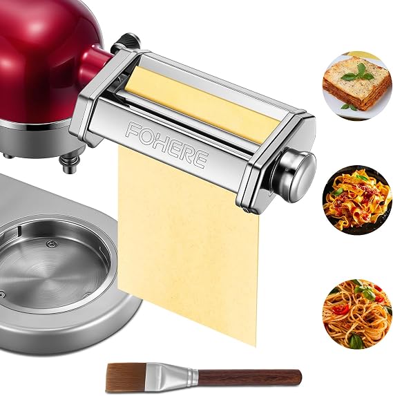Pasta Roller Attachment for KitchenAid Stand Mixer, Pasta Maker Accessorie