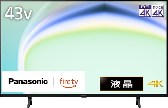 Panasonic 43V Type LCD TV 4K TV-43W80A VIERA with FireTV Built-in 2024 Entry Model