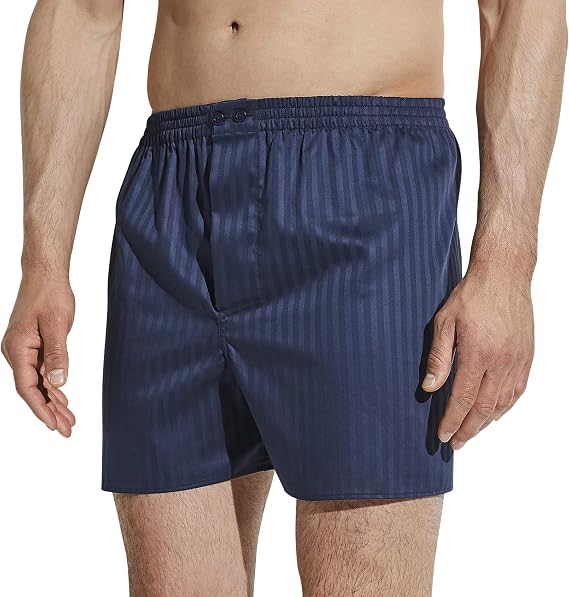 Woven Nightwear | Boxer Shorts - navy - Zimmerli of Switzerland