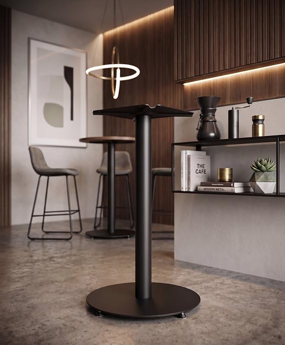 Matte Prime 99 cm Yuvarlak Bistro Masa Ayağı - Kokteyl ve Bar Masası - Ev, Kafe, Restoran Bar Tipi