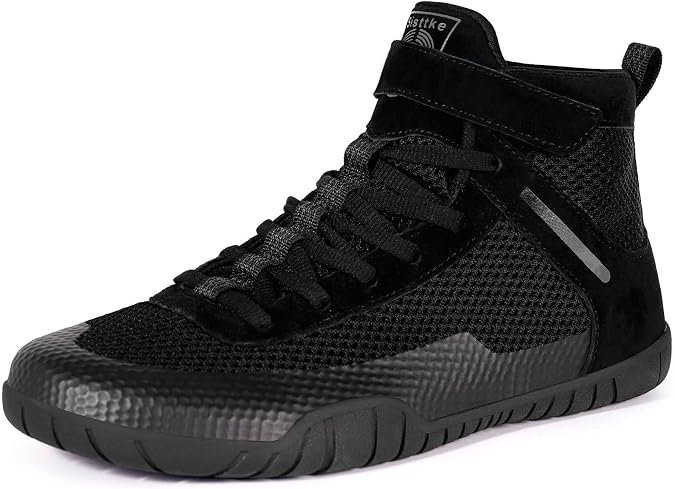 Wrestling Shoes Men's Boxing Shoes Fitness Trainers Zero Drop Sole