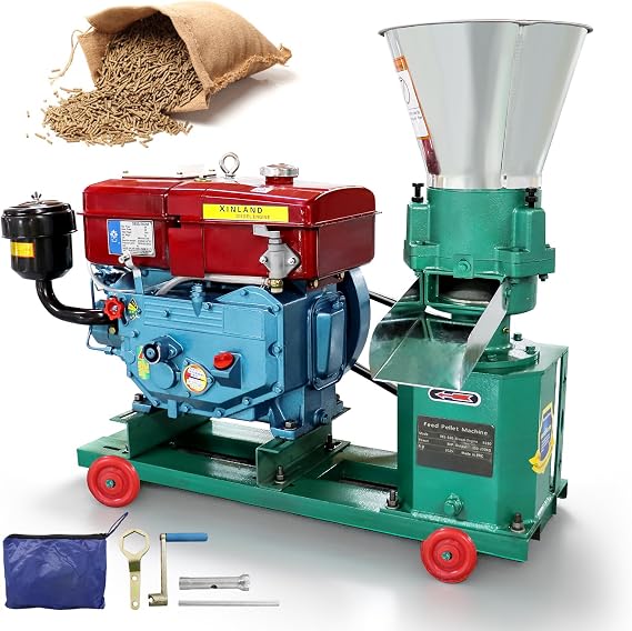 Feed Pellet Machine, Animal Feed Mill Machine with Diesel Engine
